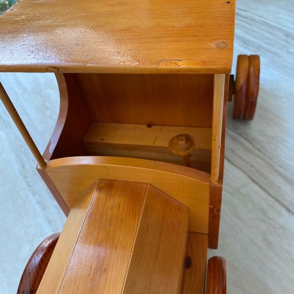 26” Handmade Vintage Wooden Toy Truck/ Dump Truck - Can Be Used As Home Decor - Picture 5 of 10